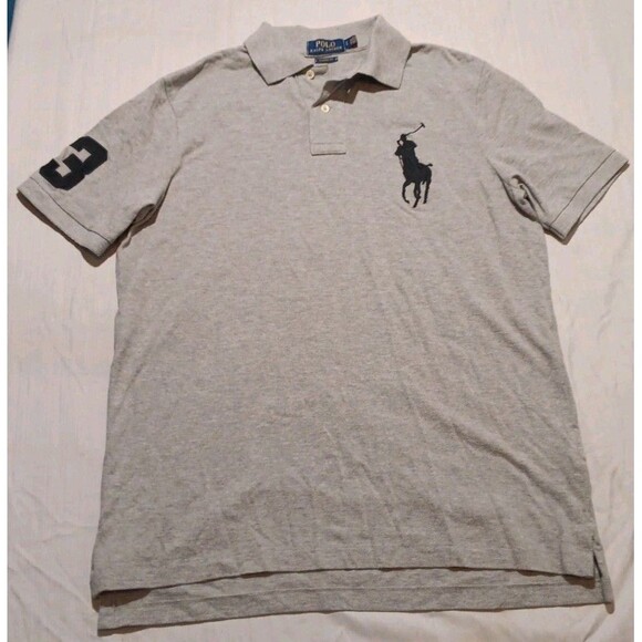 Ralph Lauren Polo Big Pony Gray Men's Classic Fit Size Small - Picture 1 of 7